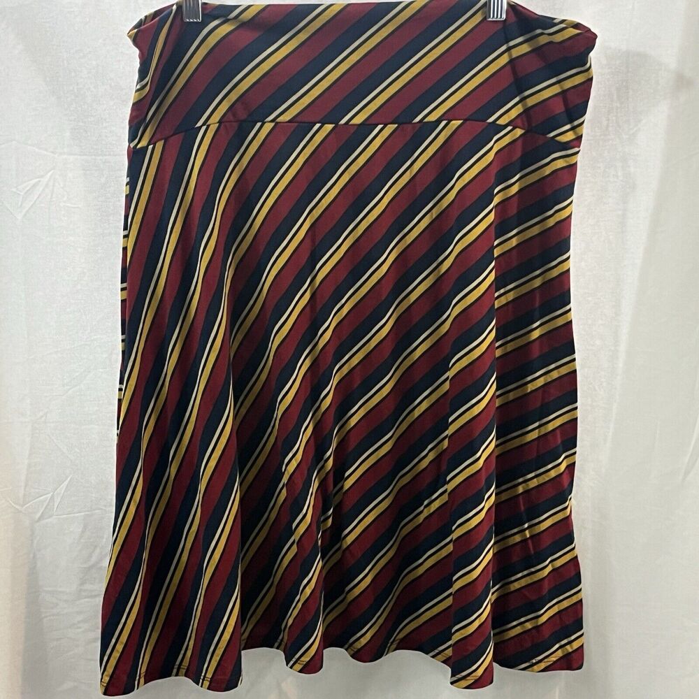 Lularoe Skirt 3XL Fun Fall Colors Hidden Pockets